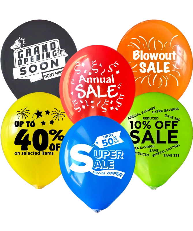 Customizable Business Designs Balloons.