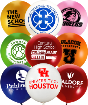Custom Giant School Logo Balloons