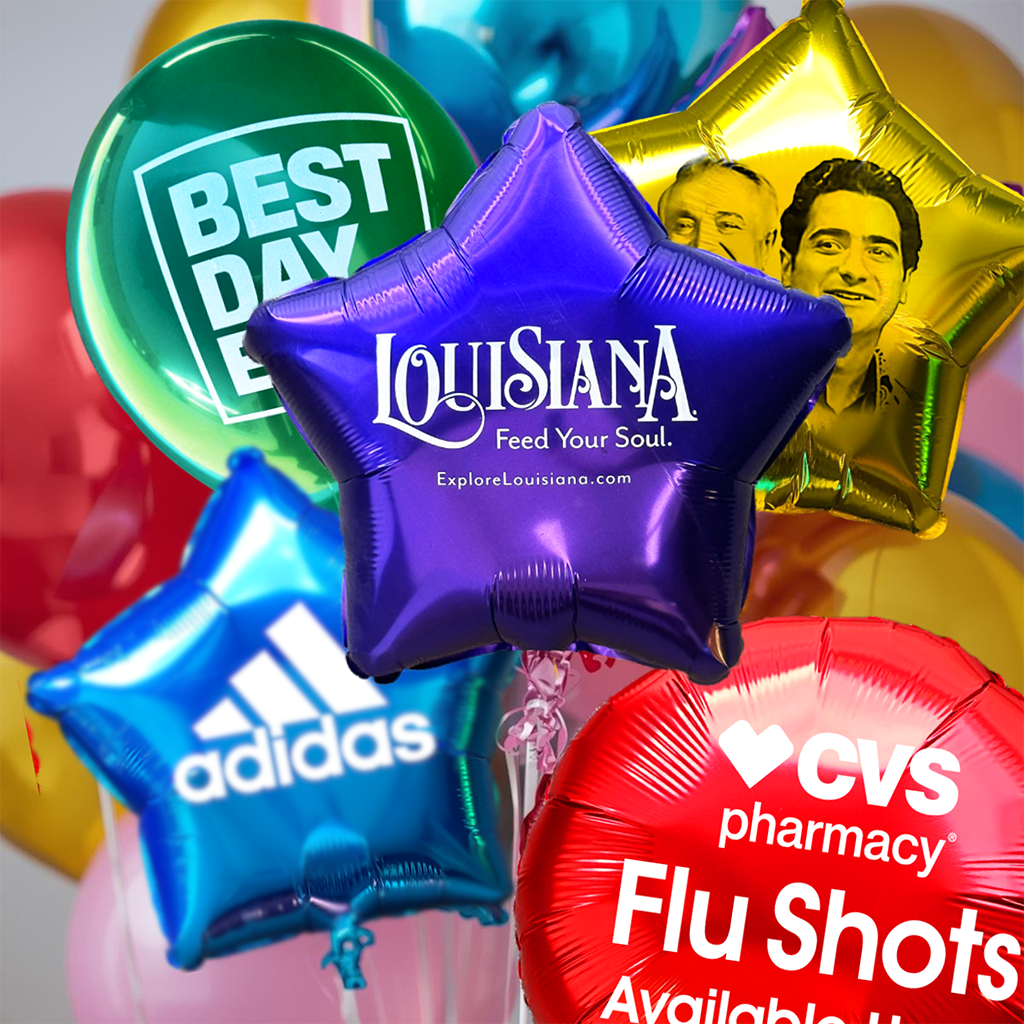 Custom Mylar Balloons with logo 1024 X 1024