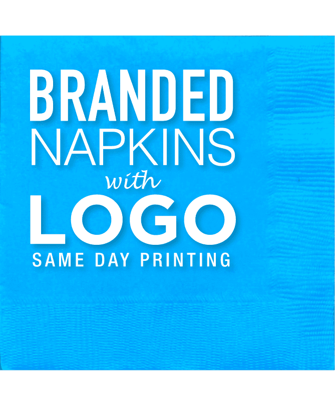 Custom Logo Napkins | Same Day Printing Guarantee