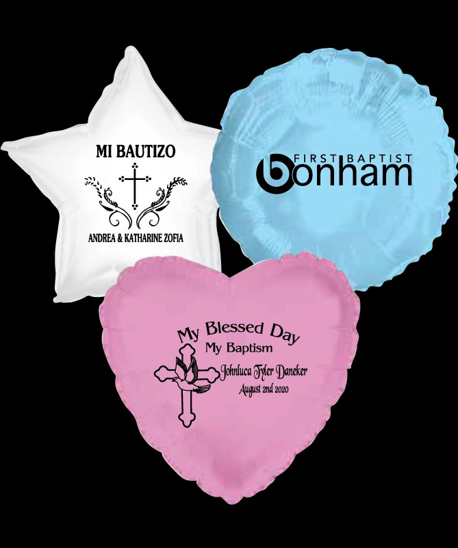 Baptism Mylar Balloons