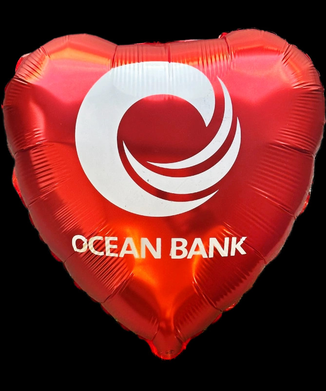 Custom Heart-Shaped Balloons with Logo